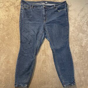 Old Navy Jeans Women 22 Plus High Rise Rockstar Super Skinny Medium Wash Pants